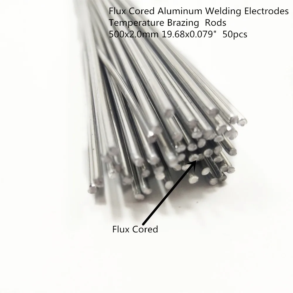 Aluminum Welding Electrodes Flux Cored Low Temperature Brazing Wire 500x2.0mm 19.68x0.079