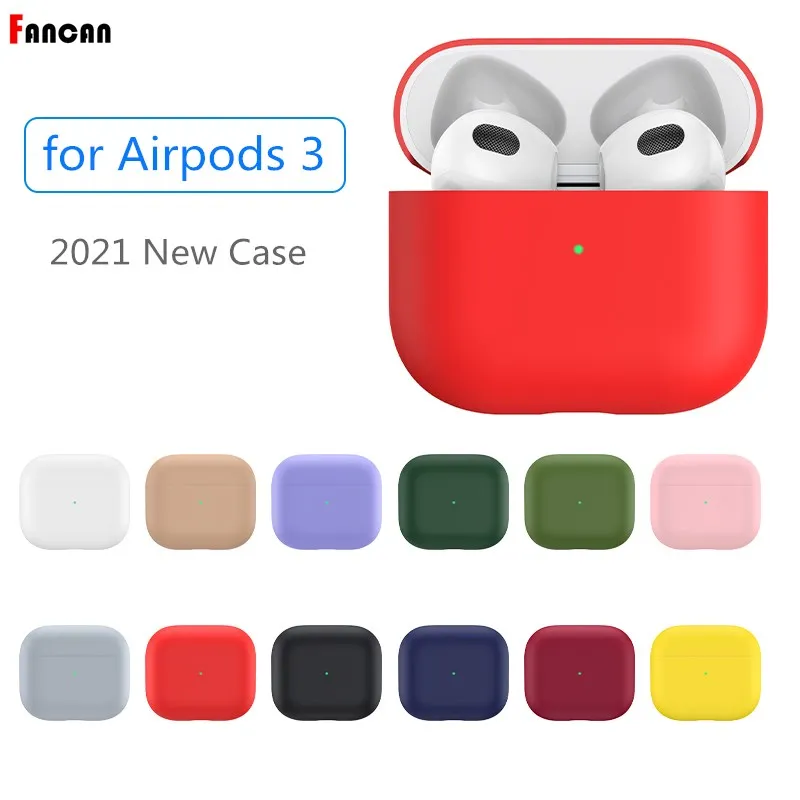 Pokrowiec na Airpods 3 miękki płyn oficjalny silikon 2021 Air Pods 3 słuchawka Protector Case nowy Funda na Apple Airpods 3 okładka