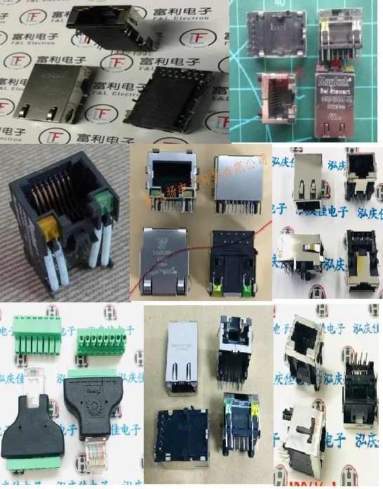 1PCS RJ45 Network port connector  G22-122T-039    SI-52003-F     5-6605308-1   100616-1       44661-0011    J0C-0005NL