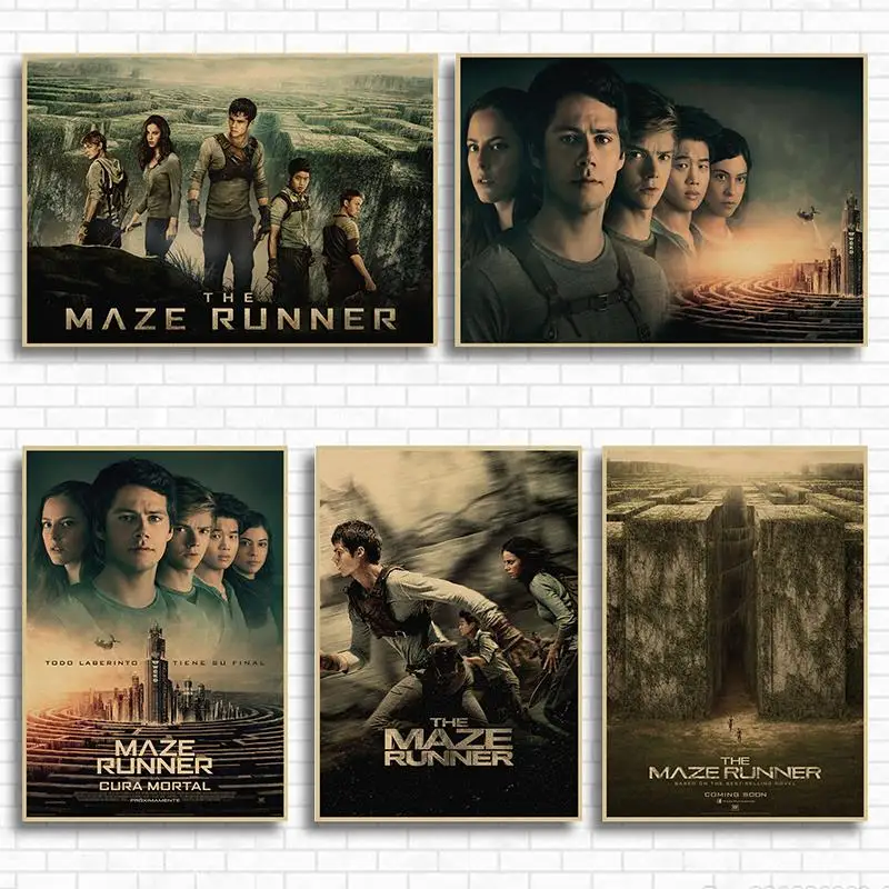 Adventure Movie The Maze Runner kraft paper retro poster wall decorative painting retro art painting