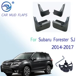 4pcs Car Fender Flares for Subaru Forester SJ 2014 2015 2016 2017 Front Rear Splash Guards Mud Flaps Mudguards Mudflap