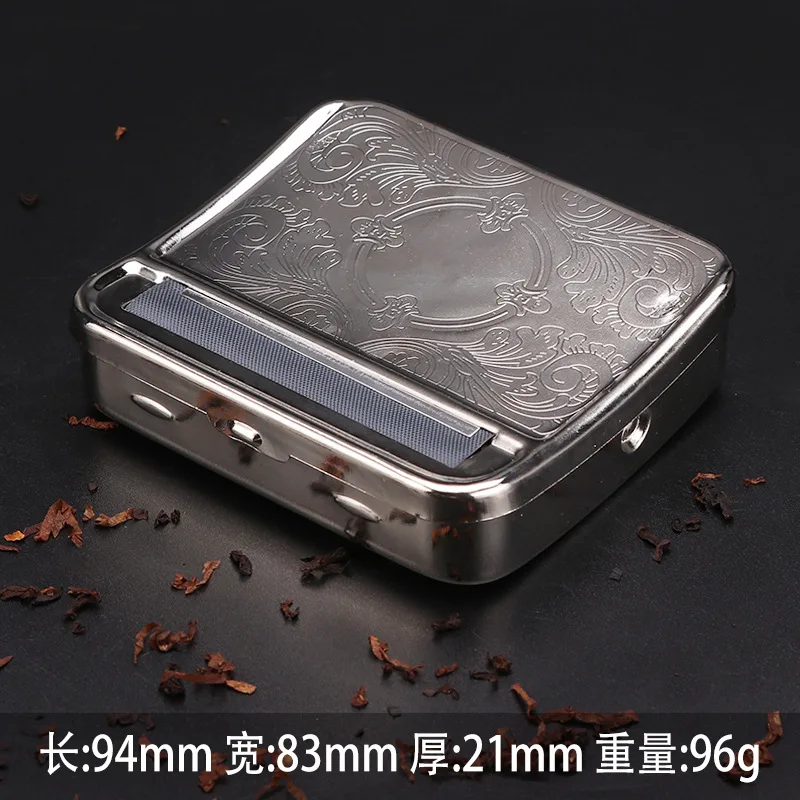 Máquina de cigarro metálica, fabricação de cigarros, manual e semiautomática, acessórios ajustáveis, máquina para fumar