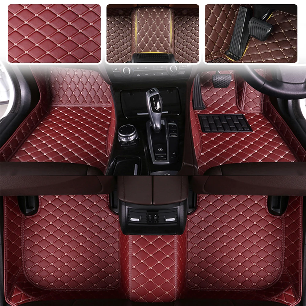 For right hand drive Car floor mats For Porsche Cayenne Ⅱ 958 Deluxe 2011-2017 2016 2015 2014 2013 2012