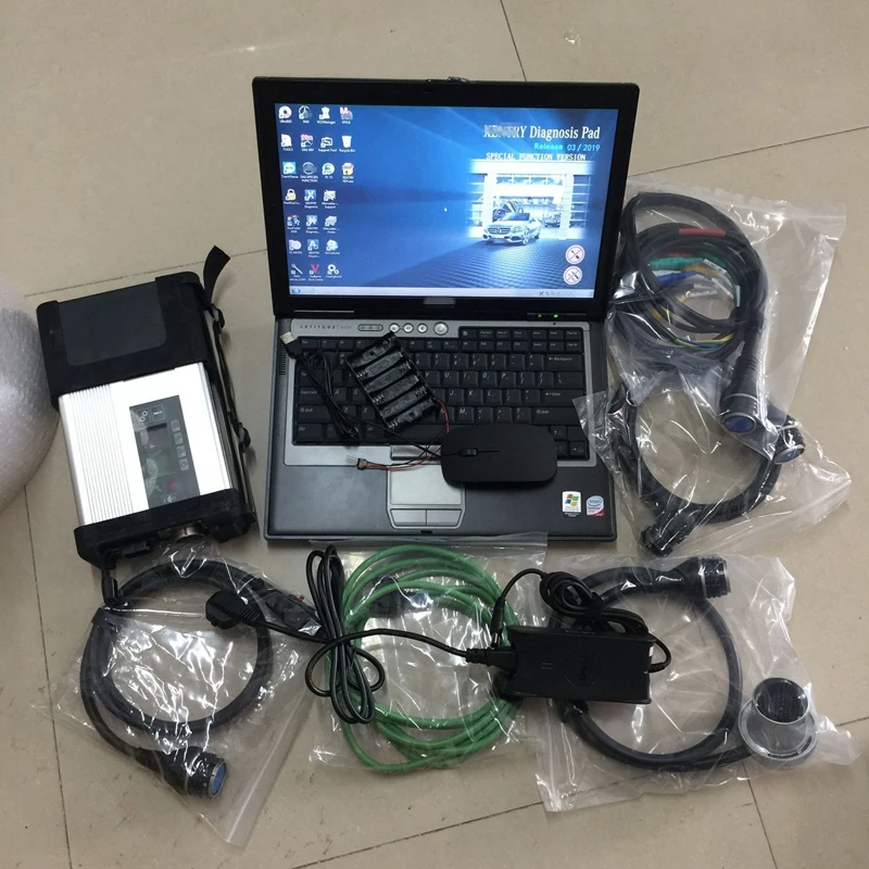 

Scanner Star Diagnosis Mb C5 Sd Connect WIFI DOIP Software Latest Version Ssd 480gb Laptop d630 Ram 4g Windows 10 Ready to Work