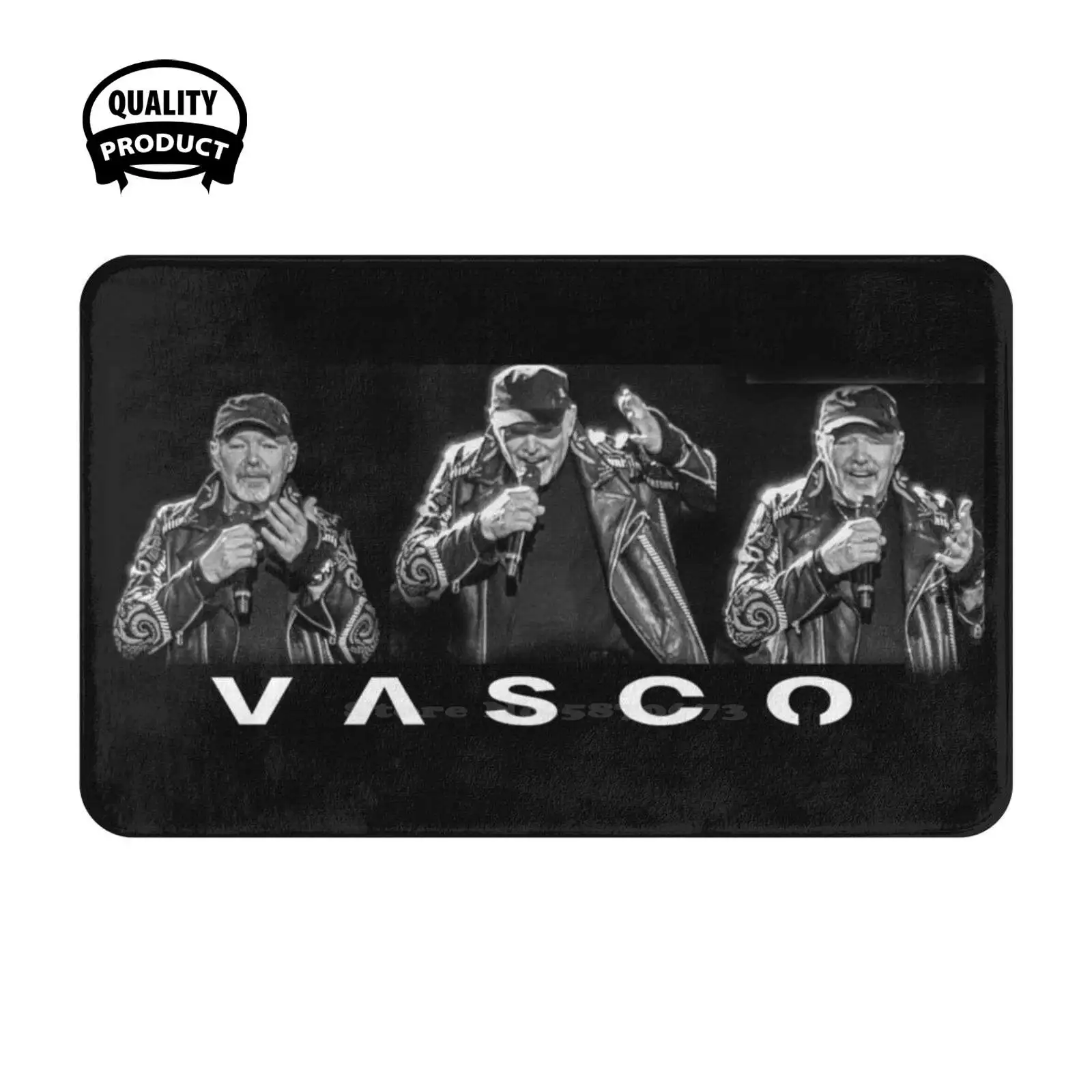 Vasco Soft Cushion Home Carpet Door Mat Car Rug Dark Regalotop Concerto Blasco Vasco Biancoenero Blackandwhite All Accessori