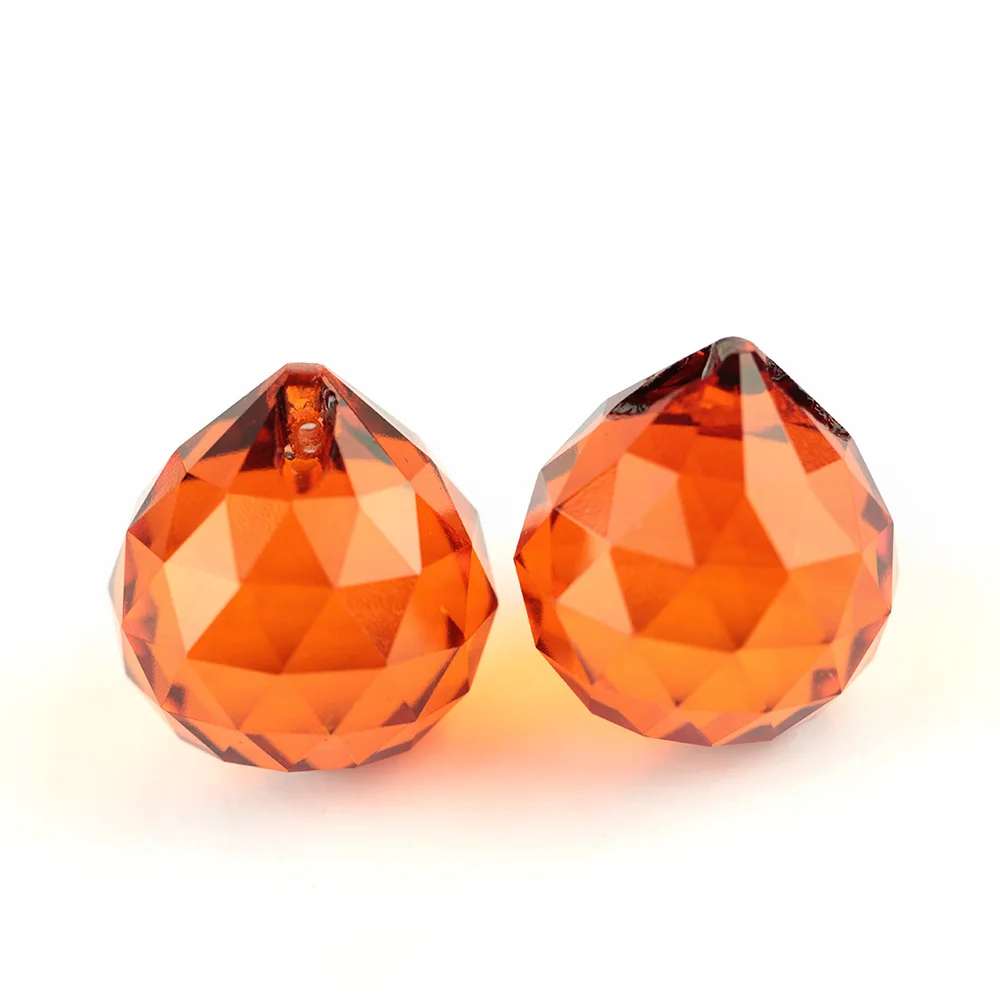 15mm-40mm K9 Glass Prism Balls DIY Balls Mix Color Crystal Chandelier Pendants Curtain Wedding Accessories Decoration