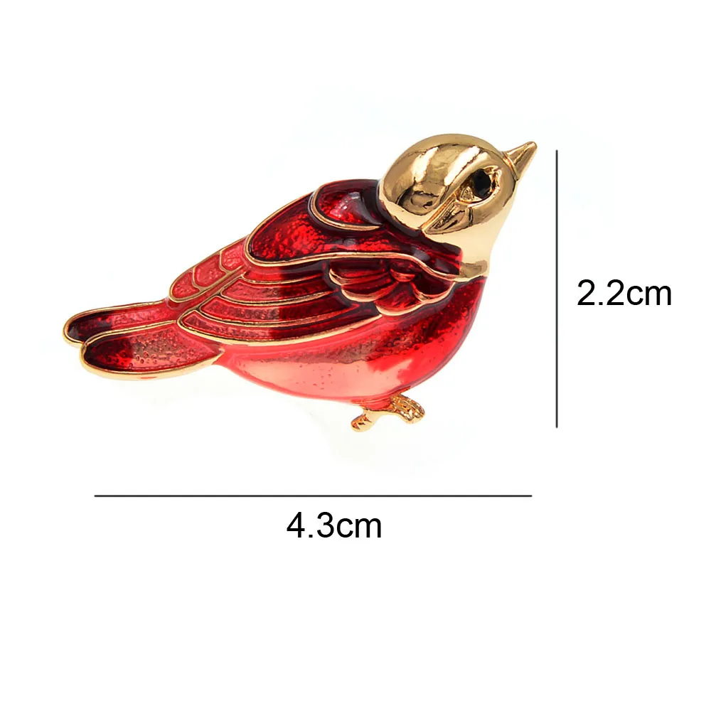 CINDY XIANG New Fshion Enamel Birds Brooches Sweet Cute Animal Parrot Pins Unisex Women And Men Party Jewelry Good Gift