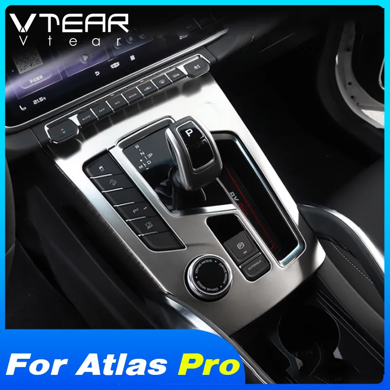 Vtear Auto Centrale Controle Cover Interieur Versnellingspook Panel Decoratie Accessoires Voor Geely Atlas Pro Azkarra Belgee X 70 2023