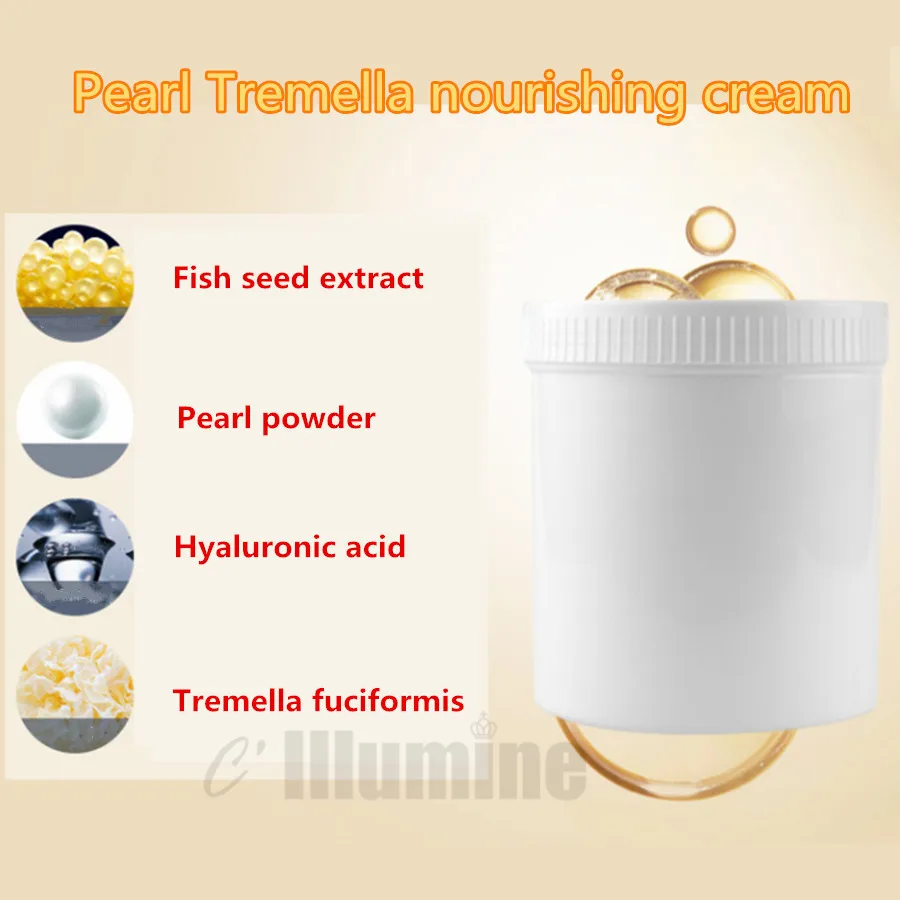 

Pearl Tremella Nourishing Cream Face Day Cream Moisturizing Cream Oily Skin Control Care Cosmetics OEM 1000g