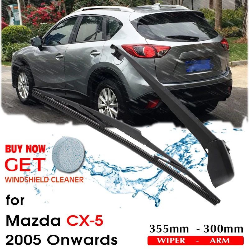 

Car Wiper Blade Rear Back Window Windscreen Windshield Wipers Auto Accessories For Mazda CX-5 Hatchback 355mm 2005 Onwards