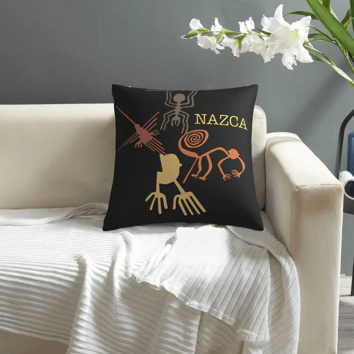 

Nazca Line Peru, Peruvian Peru pillowcase printed cushion cover sofa waist pillow pillow cover