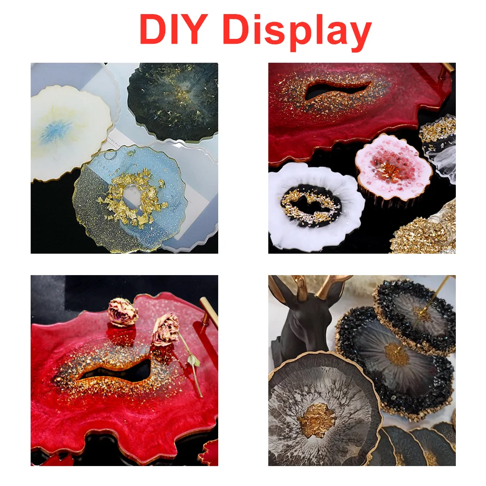 50g/Lot Glass Metal Crushed Stone Filler For DIY Table Decoration Cake Fruit Coaster Filling Decorative Crystal Epoxy Resin Mold