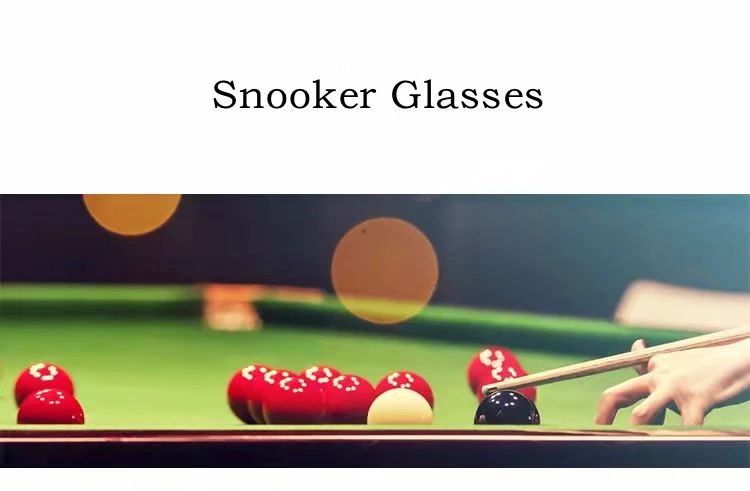 YIMAIRUILI Billard Neun Ball Snooker Brille Breites Sichtfeld Angepasst Myopie/Hyperopie/Astigmatismus Brille Rahmen YS01 – Detail 1