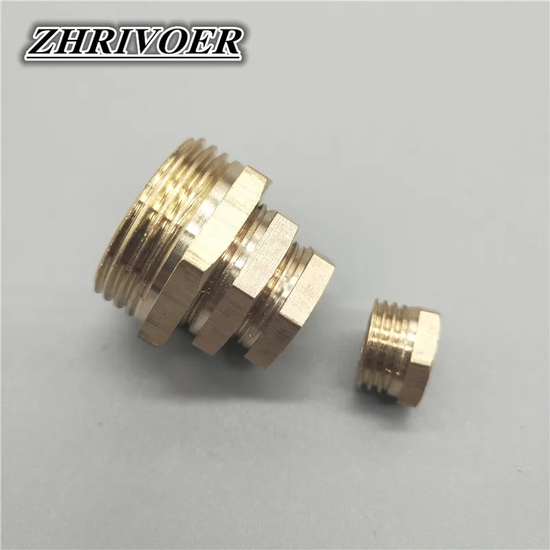 1/8 "1/4" 3/8 "1/2" 3/4 "1" 真鍮の減速おねじめねじ削減ブッシュアダプタフィッティングガスエア銅