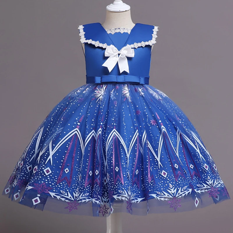 Sequin Satin Girls Dress Flare Sleeve Christmas Dress For Girls Pageant Tulle Kids Dresses For Girls Princess Dress Party Dress