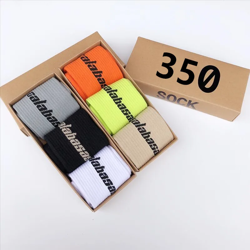 1 piece=3 pairs Fashion men\'s cotton socks ladies streetwear Kanye West Ins Crew socks hip hop Calabasas socks skateboard socks