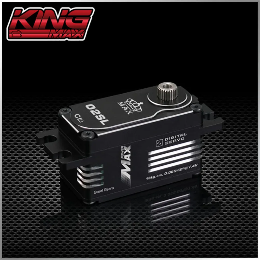 

KINGMAX CLS02SL 55g 15kg.cm Steel Gears Servo For 1/8, 1/10 Electric Flat Running, Drift Car, Helicopter Tail Locking