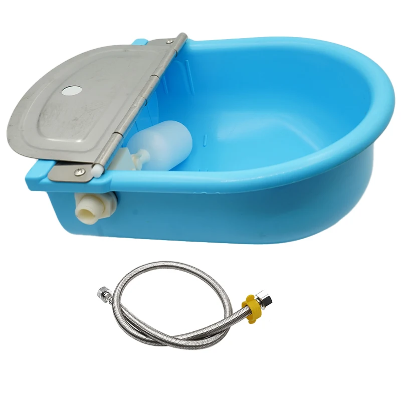 

Horses Goats Sheep Automatic Waterer Float Bowl Plastic with Drain Hole Large Pet Dog Outdoor Drinking Fountain Drinking Bowl