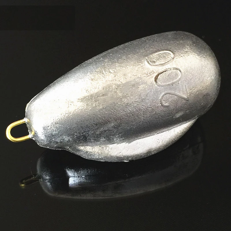 1 unidad 80g 100g 120g 150g 200g 250g 300g 400g plomo pesas barco señuelo de pesca anzuelo aparejos accesorios huecos y sólidos