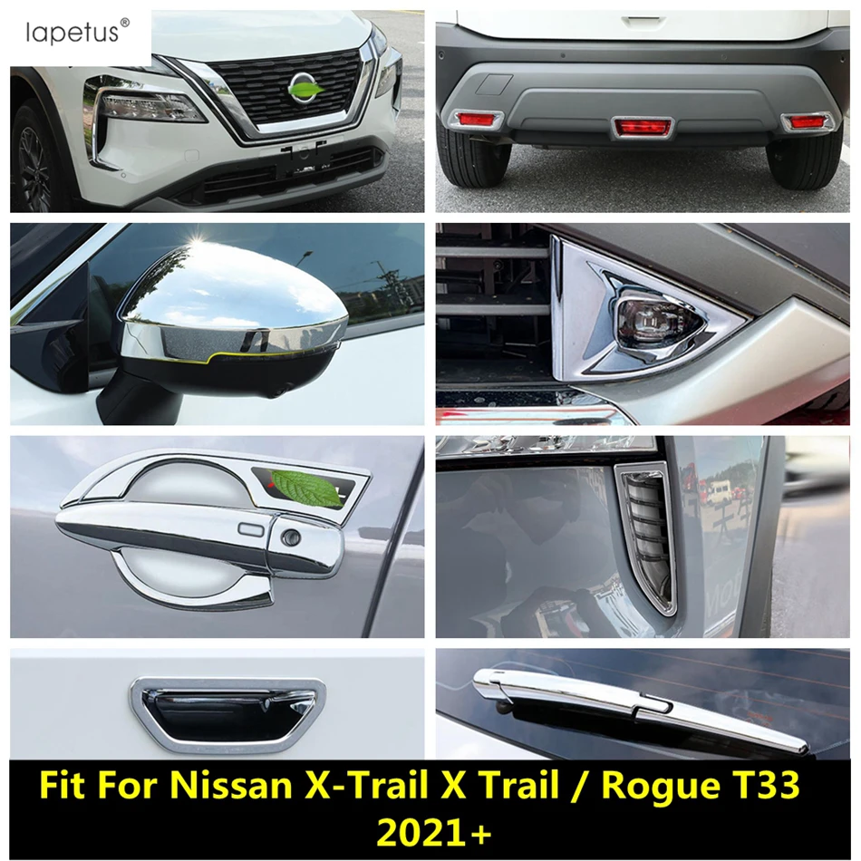 

ABS Accessories For Nissan X-Trail X Trail /Rogue T33 2021 2022 Handle Bowl Rearview Mirror Rear Front Fog Light Lamp Cover Trim