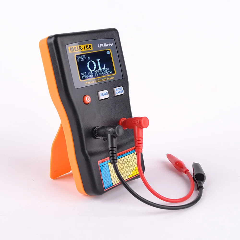 ESR Capacitance Ohm Meter Professional Measuring Internal Resistance of Capacitor Capacitance Circuit Tester