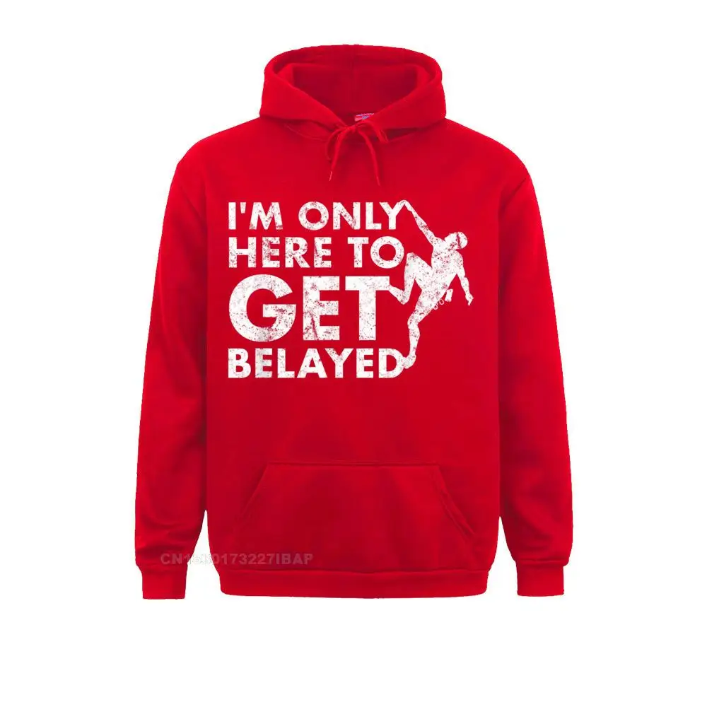 Vintage Rock Climbing Get Belayed Pun Joke Rock Hoodie Women's Hoodies Birthday Sweatshirts Summer Hoods