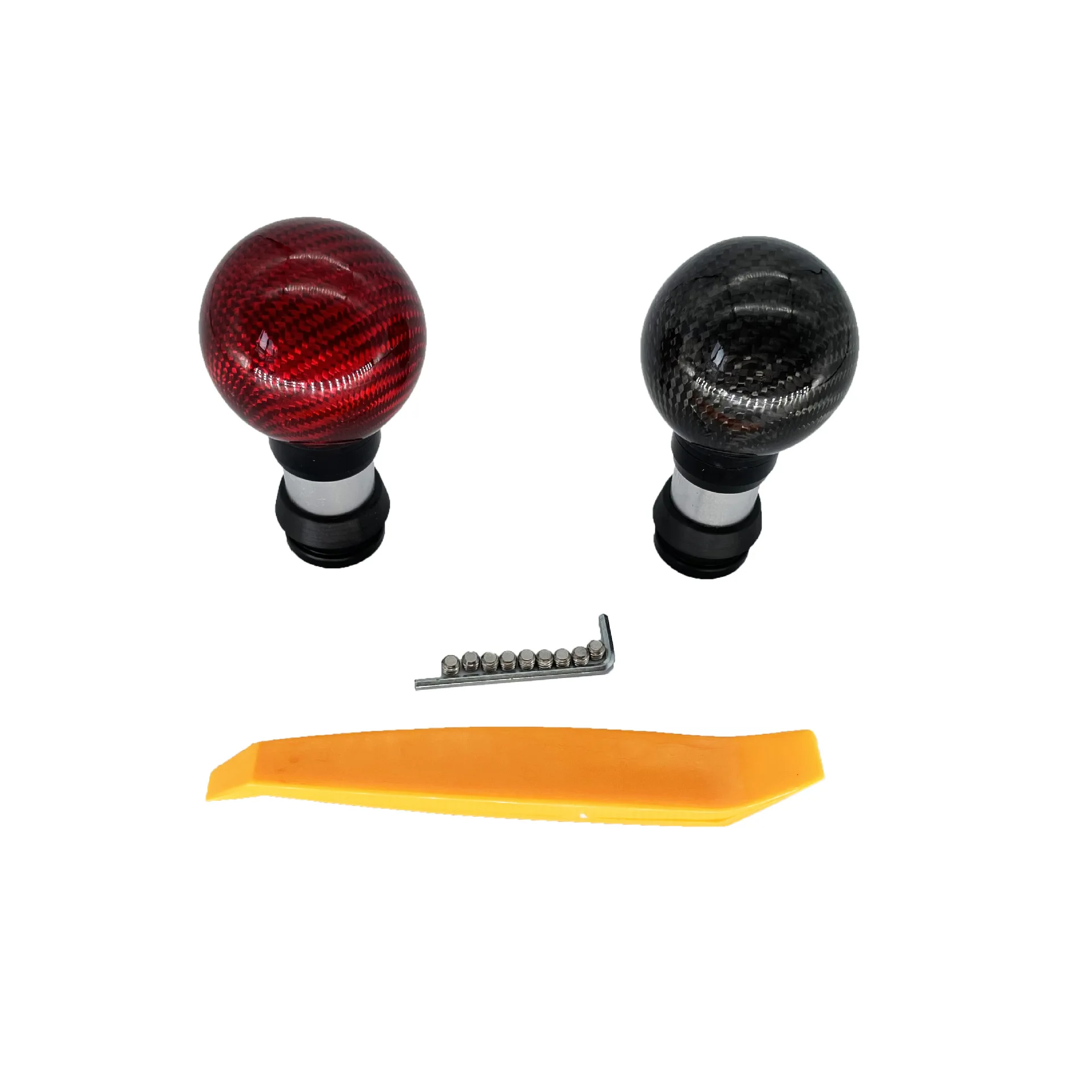 Automatic Gearbox Handles Gear Shift Knob Stick Lever Head Handball Carbon Fibre for Honda civic Accord FIT Press down to unlock