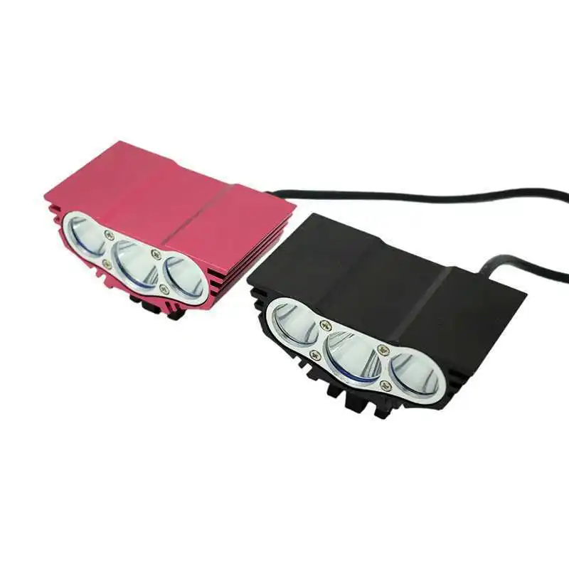 5000 Lumens X3 Bike Light 3*T6 LED Bicycle Front Light 4 Modes Mountain Bike Headlight Cycling Head Lamp + 18650 Battery Pack