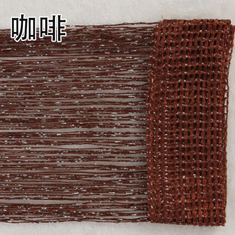 3x3m String Gordijn Glanzende Kwastje Lijn Gordijnen Raam Deur Divider Drape voor Thuis Woonkamer Cafe interieur Decoraties Volant