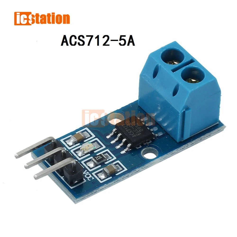 ACS712 5A Range Hall Current Sensor Module ACS712 Module for Uno R3 5A