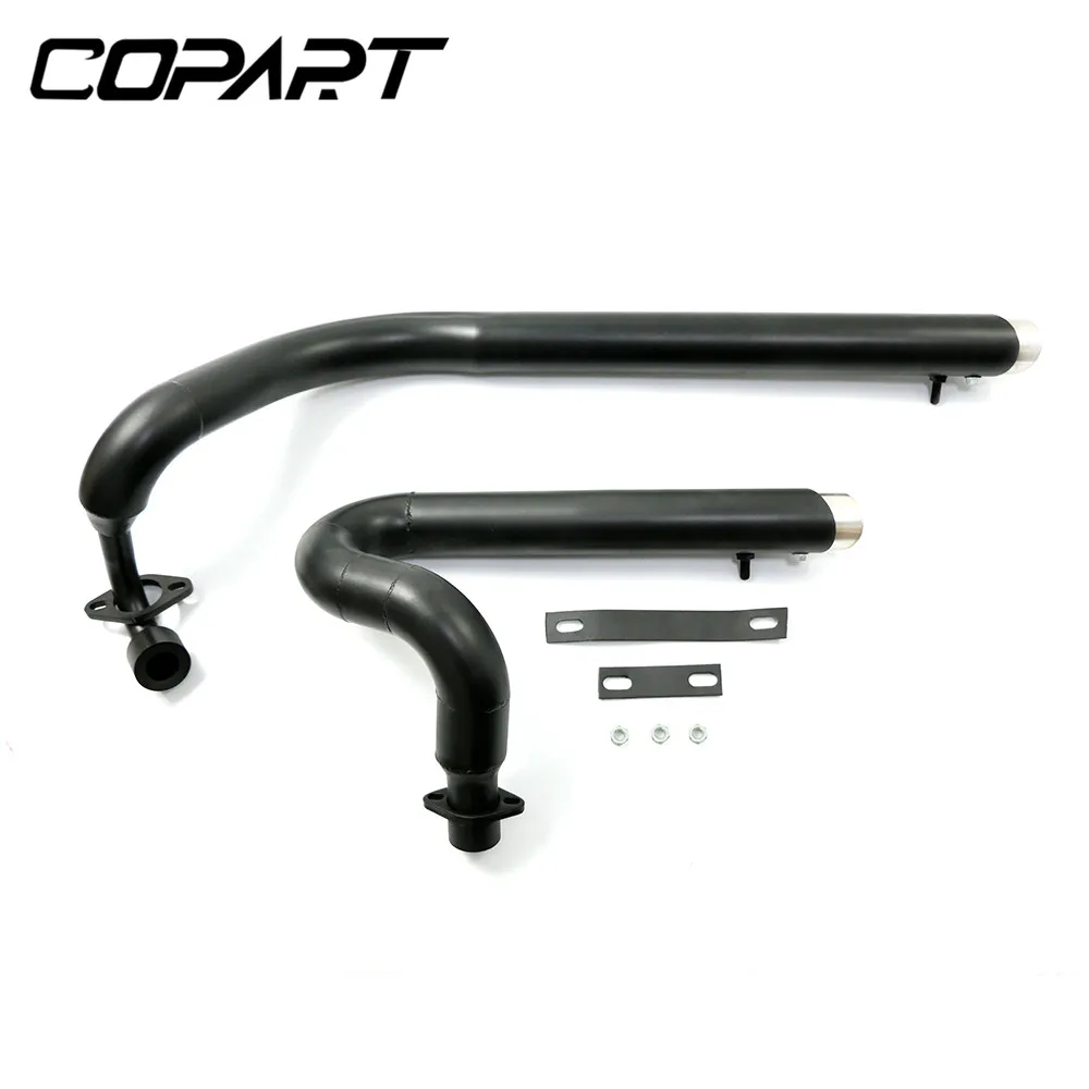 Motorfiets Volledige Uitlaat Uitlaatsysteem Pijp Slepen Leidingen Kit Dempers Voor Yamaha Drag Star V-star 650 XVS 650 DS650 XVS400 650A