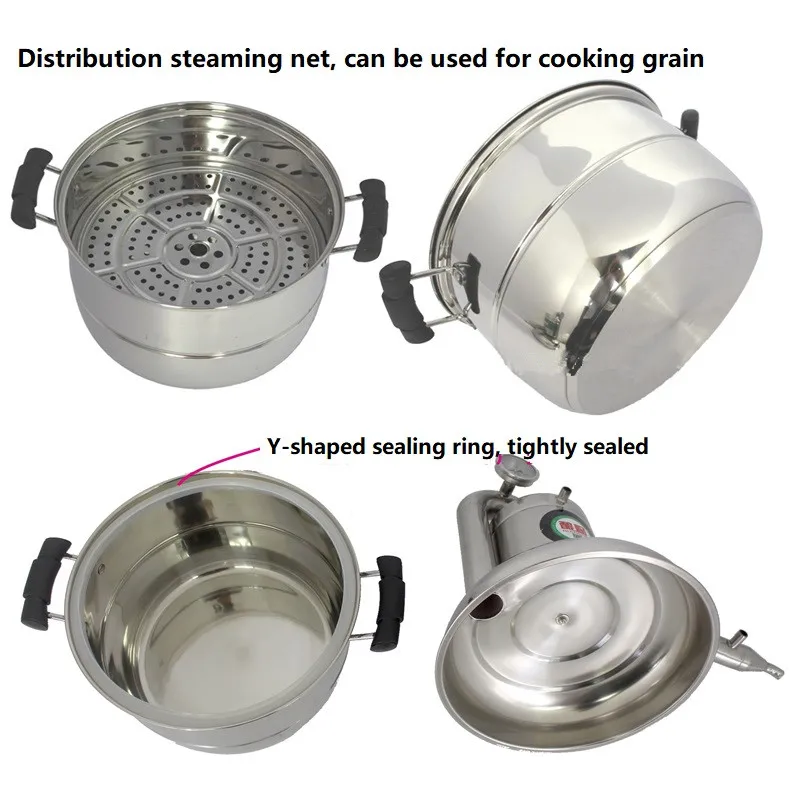 Бытовой винный аппарат для самостоятельной дистилляции ликера, нержавеющая сталь, 10 л