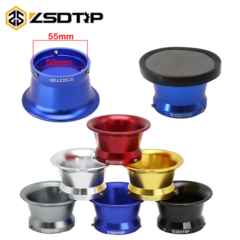 ZSDTRP 55mm CNC Aluminum Air Filter Interface Cup for OKO KOSO MIKUNI PE PWK 32/34 Motorcycle Carburetor