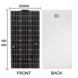 Elastyczny panel słoneczny 300w Panel fotowoltaiczny Solar 100w 12V Zestaw 200w Kompletny do ładowania akumulatora / kampera / kampera / kampera