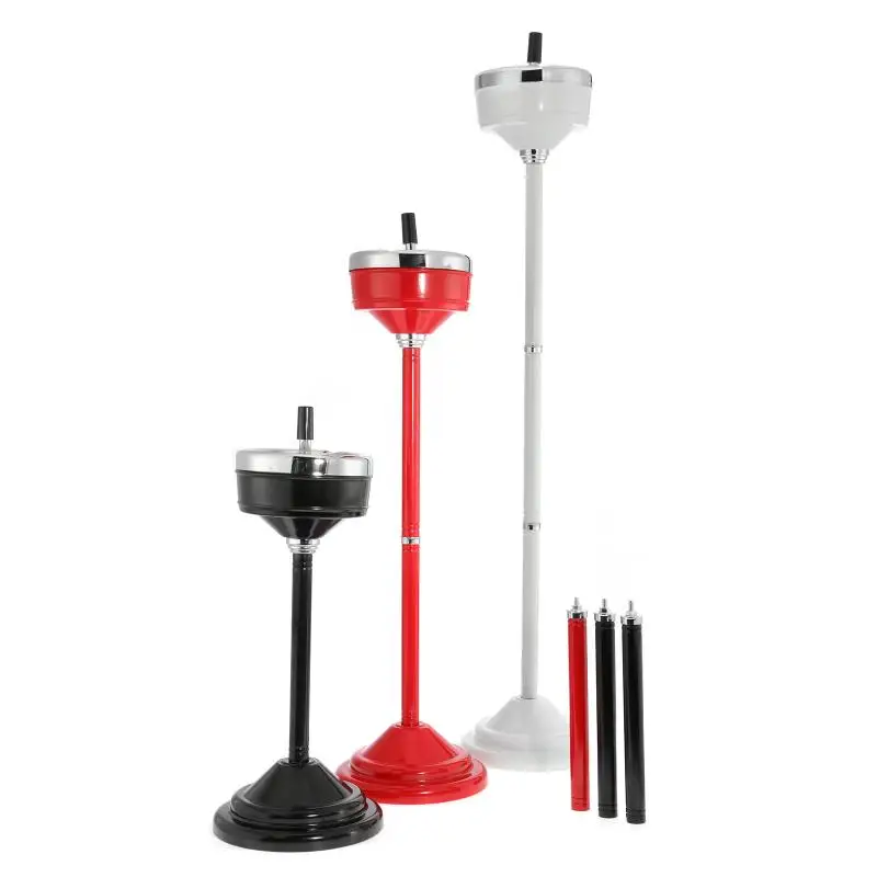 

Telescopic Ashtray Floor Standing Ash Adjustable Height Floor Stand Tray Windproof Ashtray for Elevator KTV Living Room Office