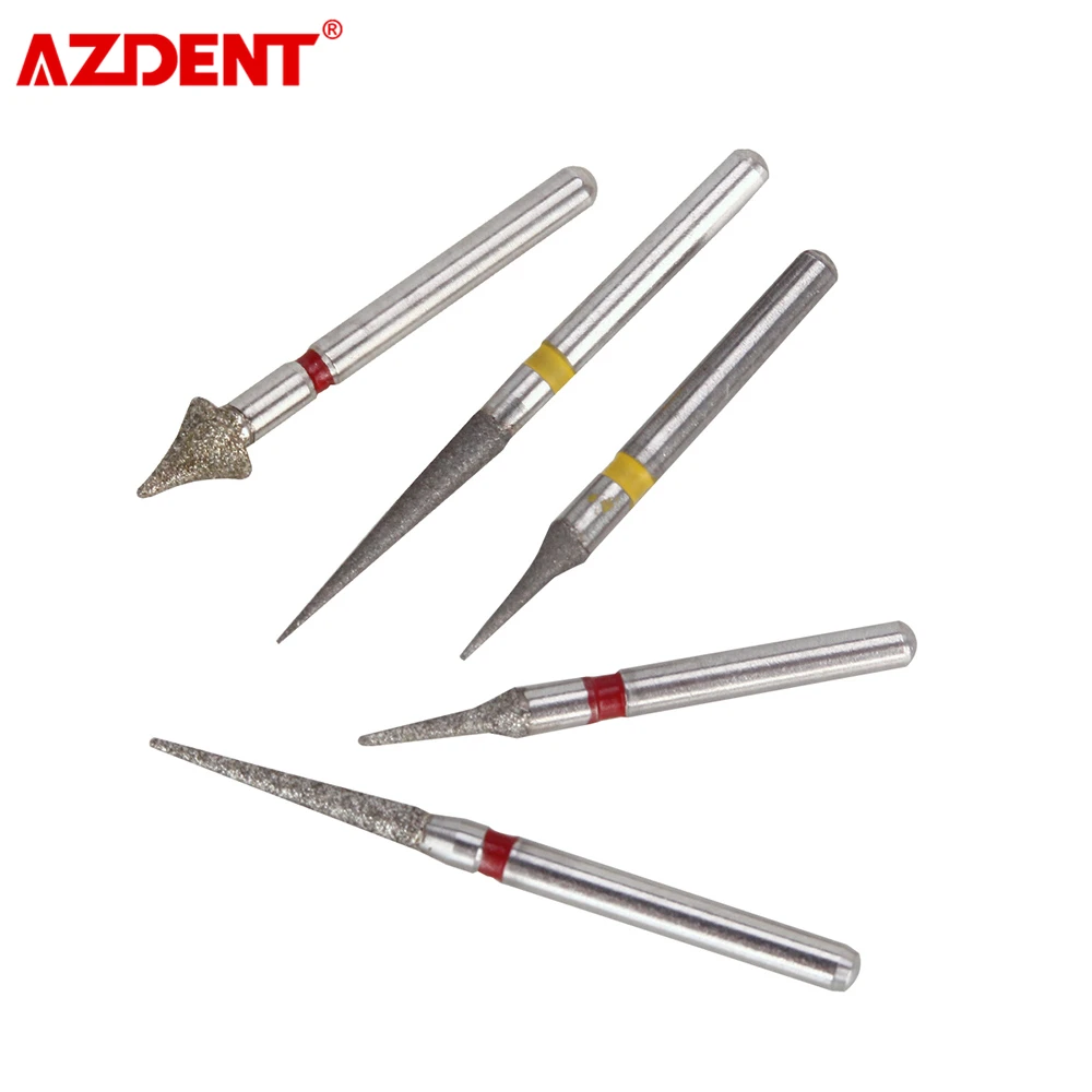 AZDENT fresas de diamante Dental, pulido de esmalte interpróximo de ortodoncia