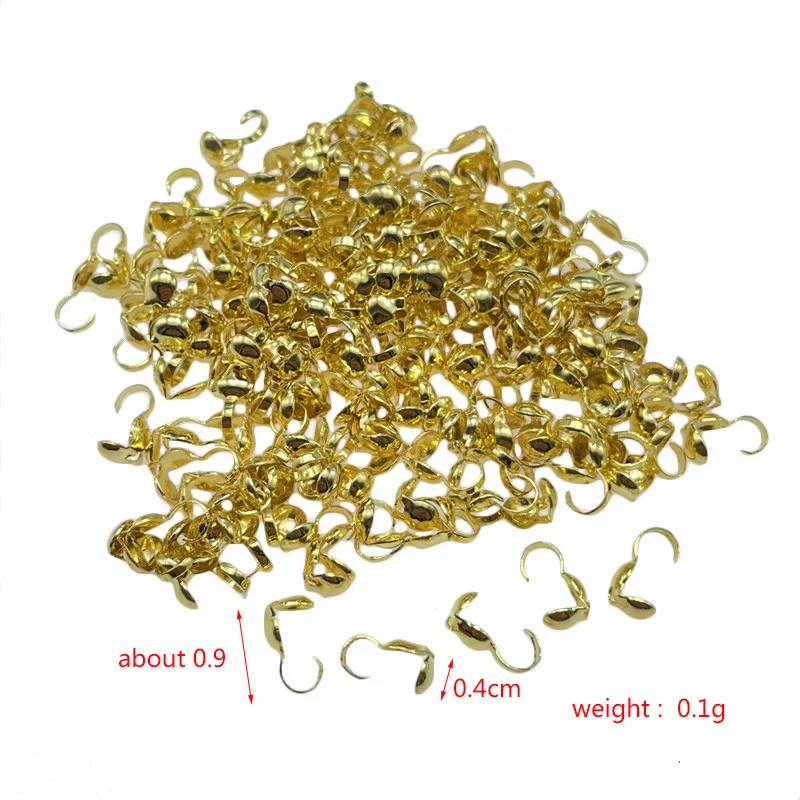 JunKang 200pcs 5 color end crimping ring ball chain connector jewelry making looking for Diy accessories wholesale