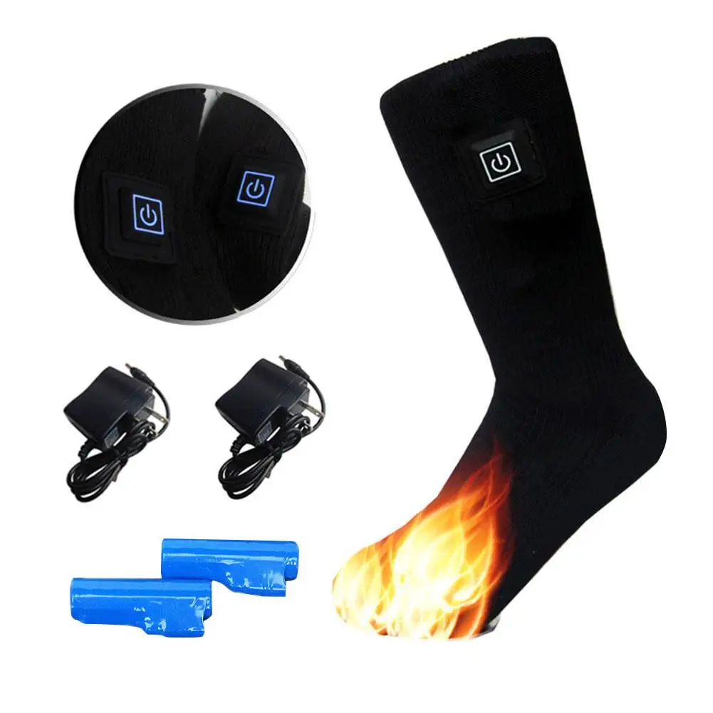 

Rechargeable Adjustable Battery Electric Heating Socks Double Layer Warm Sock 3.7V 2200MAH Lithium Battery Upgrade Heating Socks