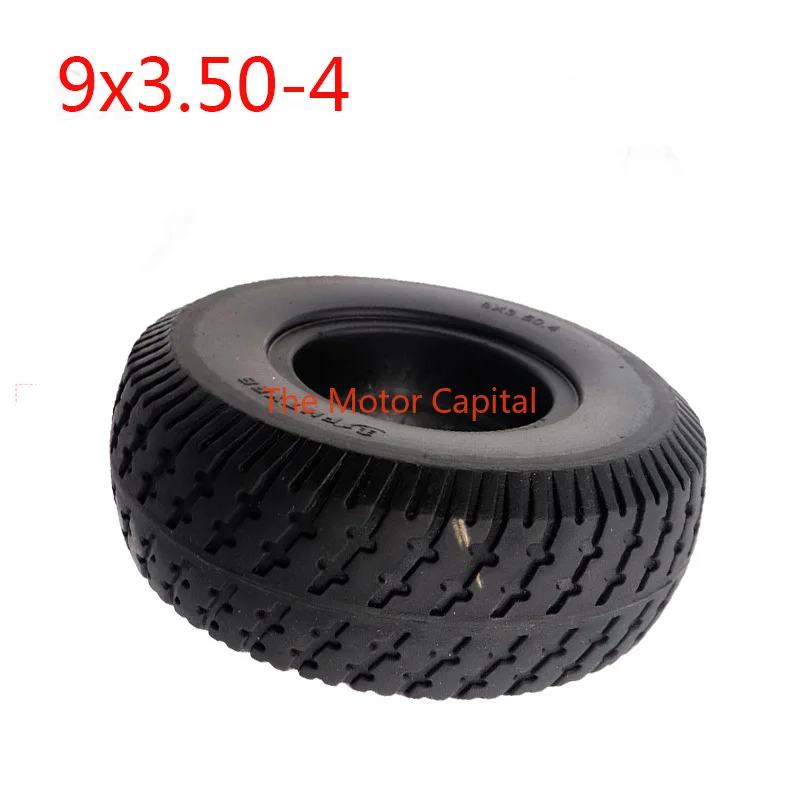 9x3.50-4 Solid Tire for Gas Scooter Skateboard Pocket Bike Electric Tricycle 9*3.50-4  Tubeless Tyre Parts 1