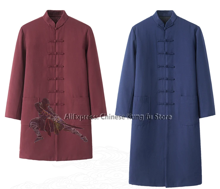 

Winter Kung fu Coat Wudang Taoist Robe Shaolin Monk Uniform Wushu Tai Chi Suit Custom Tailored Need Your Measurements