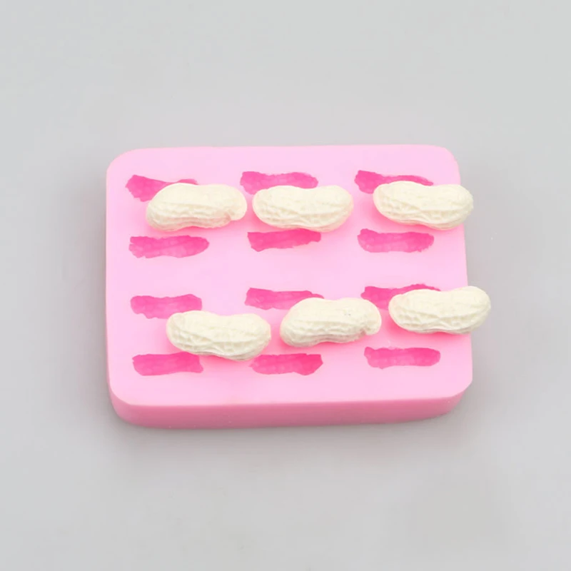 12 Cavities Peanut Candy Mold Fondant Cake Mould Chocolate Silicone Baking Mold Cake Decorative Molds