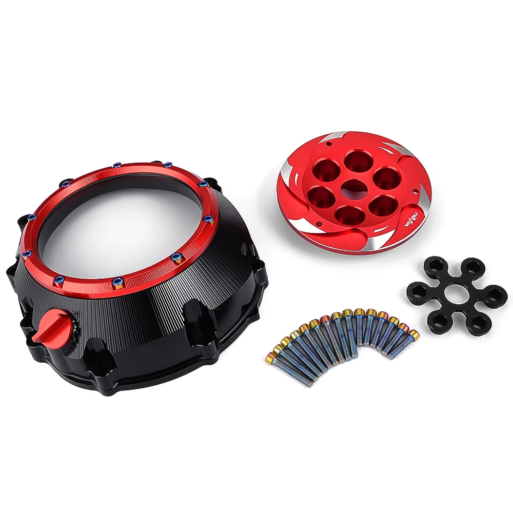 S1000RR HP4 S1000 R RR XR Clear Clutch Cover & Spring Retainer R For BMW S1000R S1000XR S 1000XR 1000RR S1000 S 1000 R RR XR