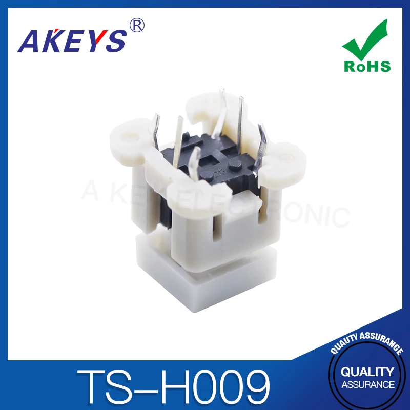 TS-H009 light touch switch with light button 6-Pin straight plug five-color with sheath 8.5 * 8.5 * 11 TS-LS-003