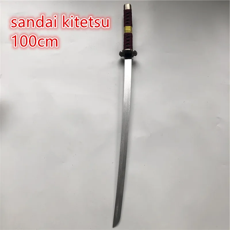 

Anime 1:1 Cosplay 3rd Generation kitetsu Zoro Sword Weapon Katana Espada Wood Ninja Knife Samurai Sword Prop Toys 100cm