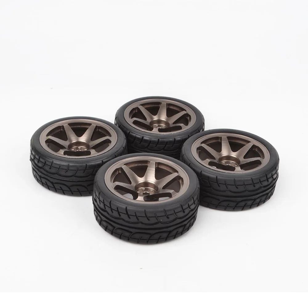 

1/10 RC On Road Tires & Aluminum Wheels Rims for Redcat HPI HSP Tamiya TT01 TT02