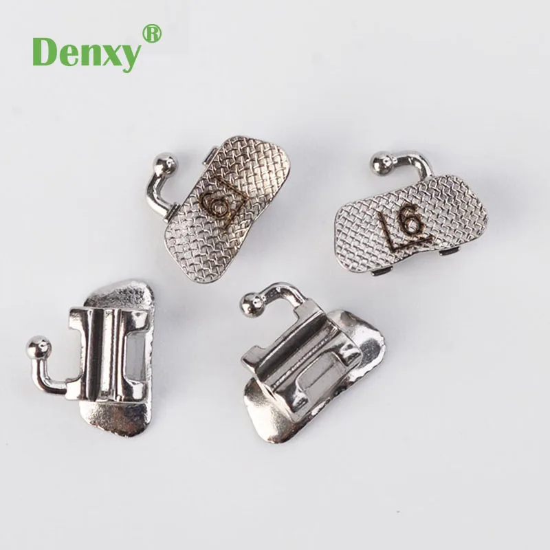 Denxy 20/40pcs High Quality Dental Orthodontic Buccal Tubes 1st molar Covertible buccal tube bondable tube Ortho braces brackets