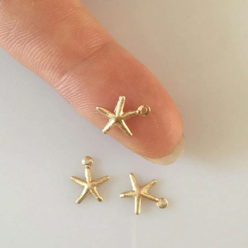 Seestern 14K Gold gefüllt Anhänger Seestern Charm Schmuck für DIY Armband Halskette Herstellung von Schmuckzubehör – Detail 25