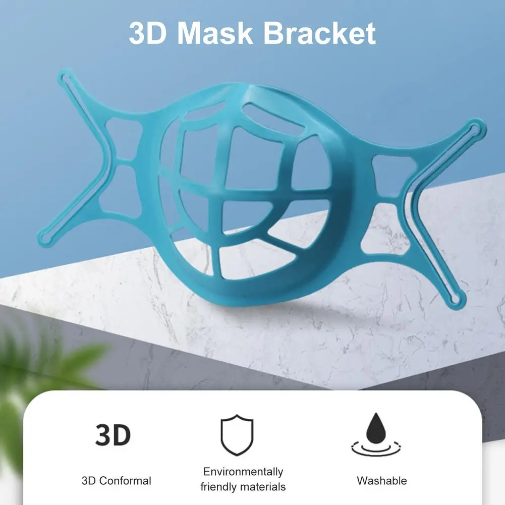 Mascarilla 3D de silicona para adultos, de tamaño grande máscara facial, útil, lavable