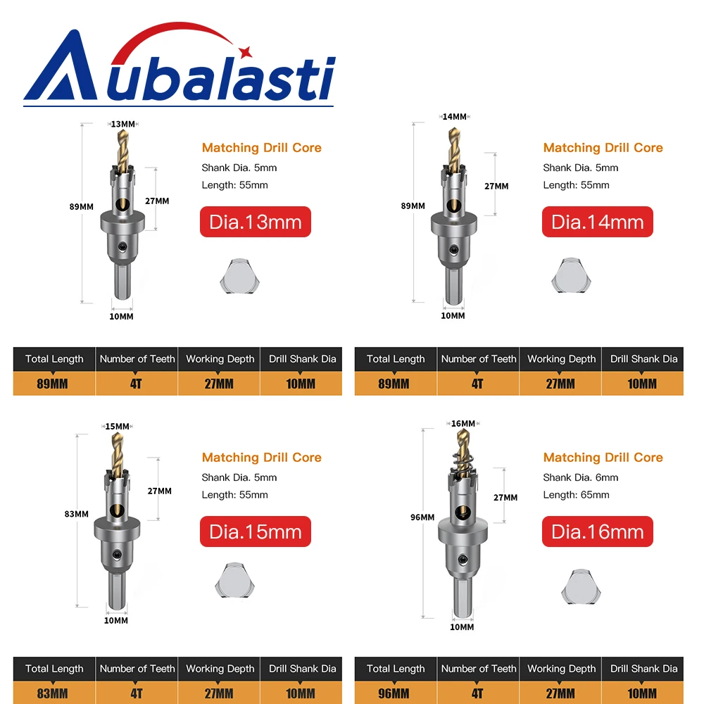 Aubalasti-ステンレス鋼ホールリーマー,リーマー,鋼,鉄,超硬ドリル,金属リーマー,直径13〜30mm,ハンドベンチドリル