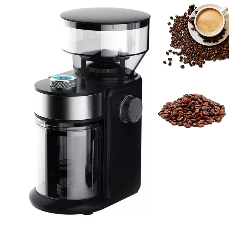 

Household Coffee Grinder Electric Coffee Bean Grinding Machine Coffee Mill Machine 18 Files Adjustable Thickness